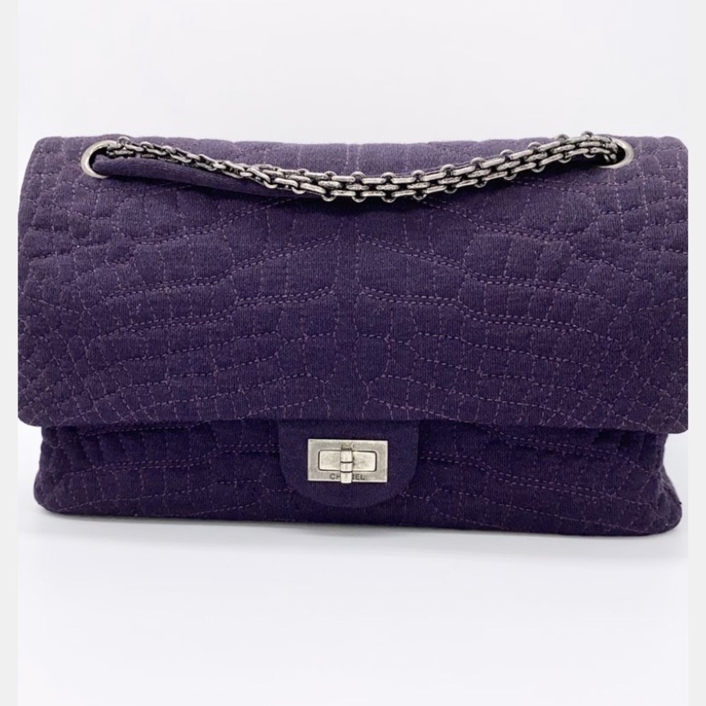Chanel Purple 2.55 Fabric Reissue Bag